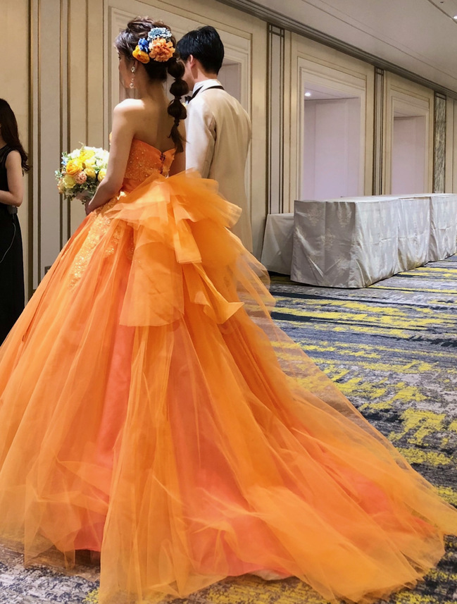 結婚式 カラードレス オレンジ kkbattorneys.co.tz